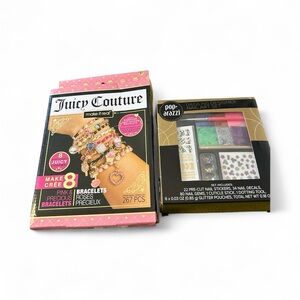 Juicy Couture Craft Bracelets & Pop Razz 22 Nail Stickers New
